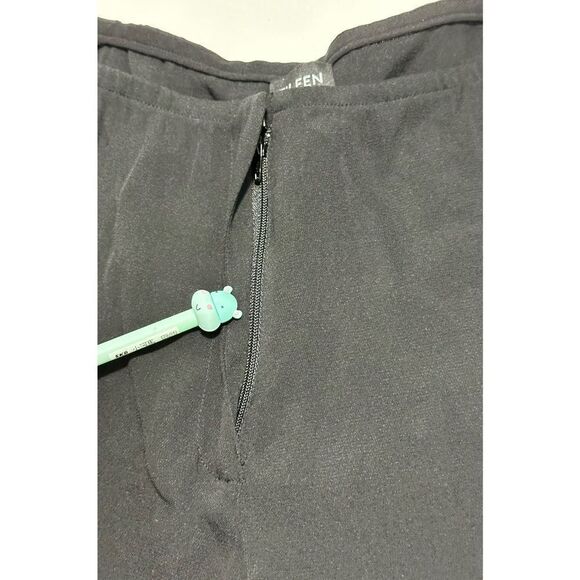 Eileen Fisher Cropped Ankle Pants Straight Leg Trouser Dress Pants Black Large - Picture 7 of 13